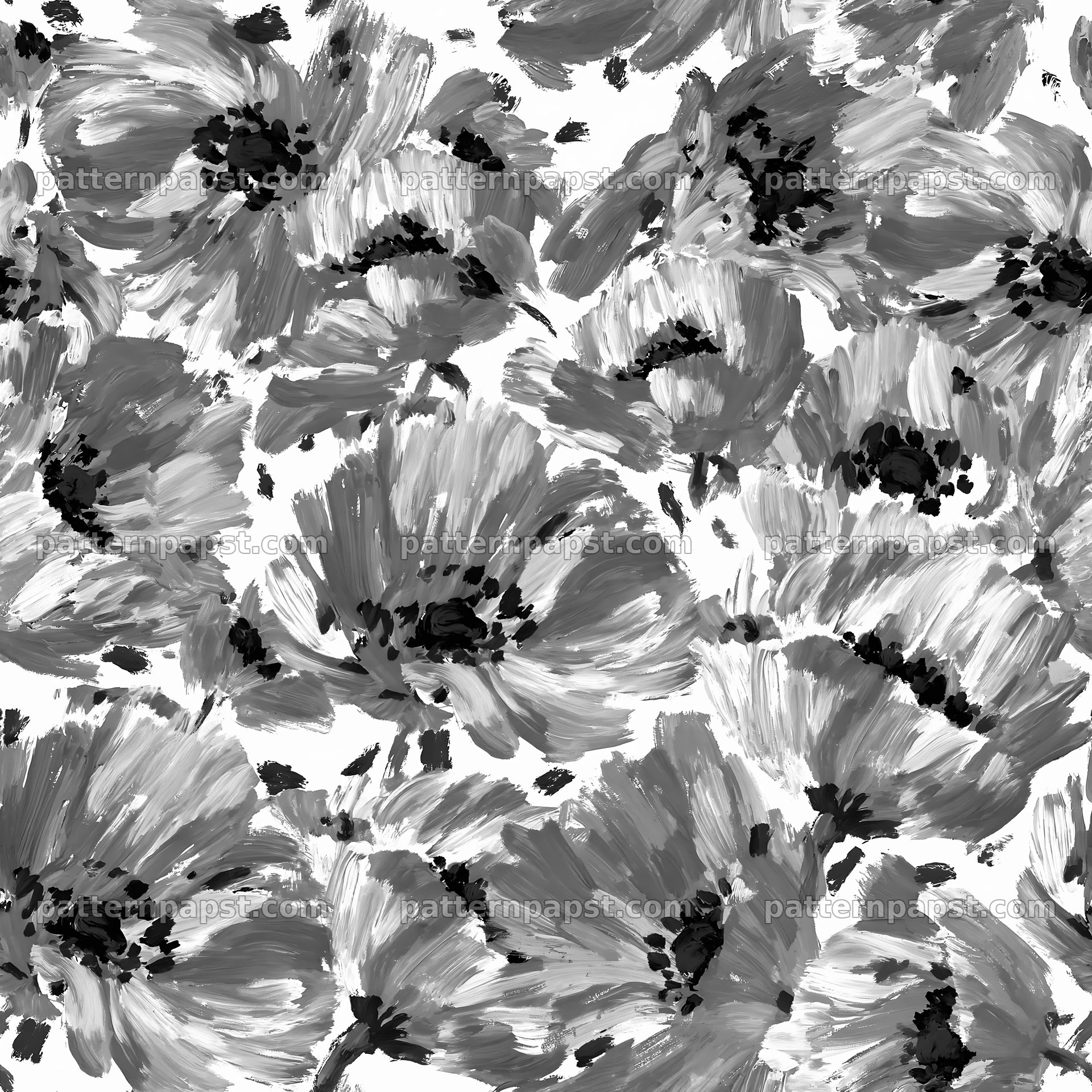 Wildflower brushstroke seamless pattern for fabric and wallpaper seamless pattern preview