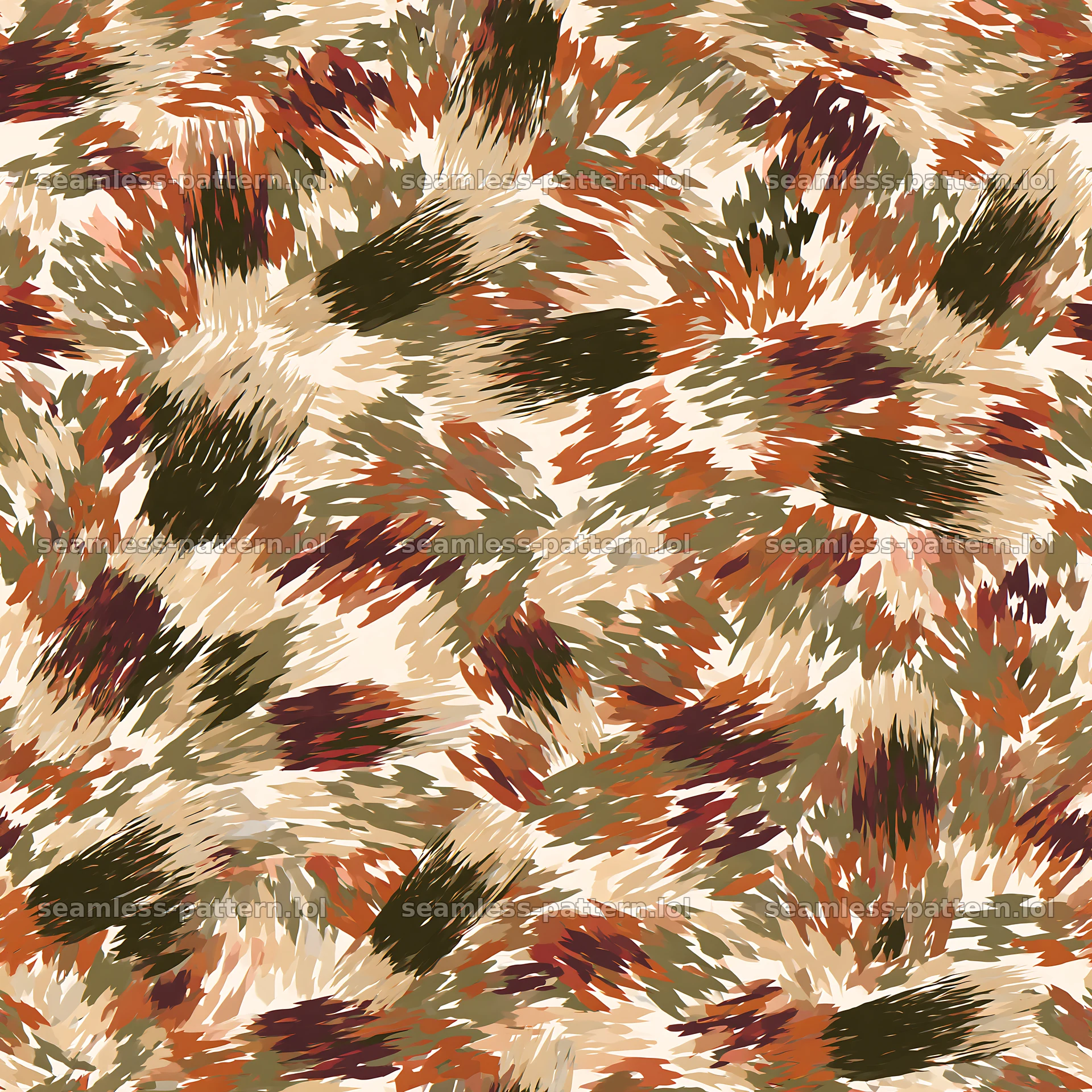 Seamless desert camouflage brushstroke pattern seamless pattern preview
