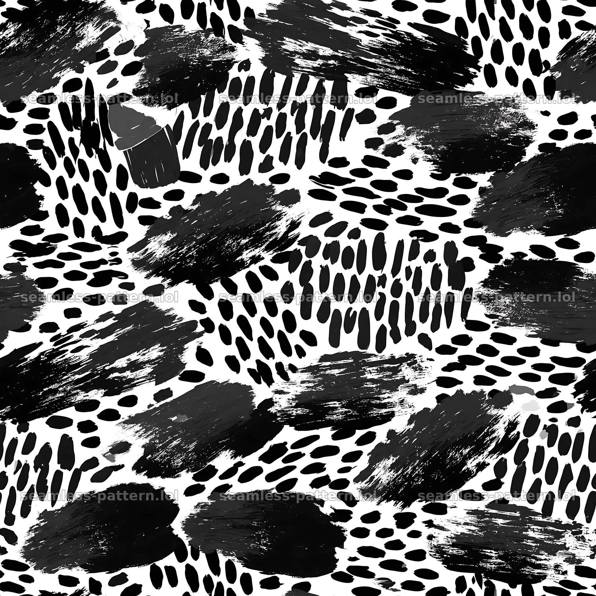 Seamless black camouflage brushstroke pattern for textiles seamless pattern preview