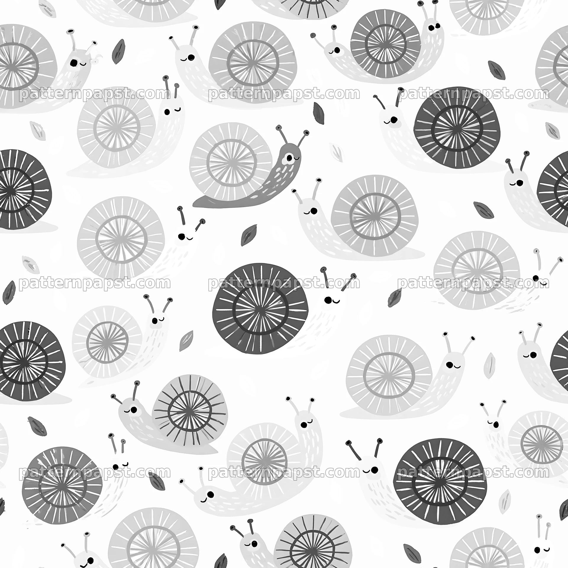 Seamless snail pattern for nursery fabric seamless pattern preview