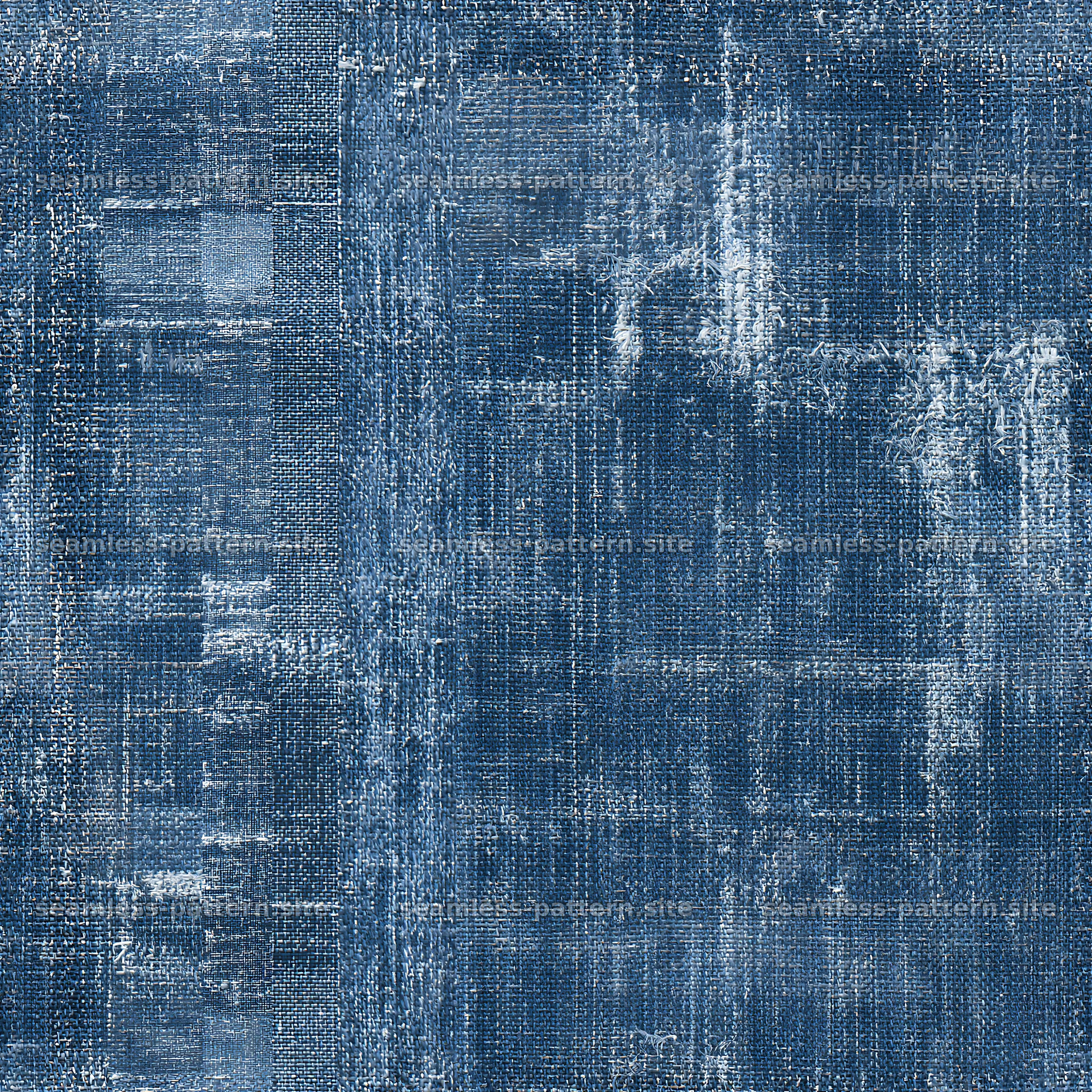 Seamless distressed denim pattern in blue tones seamless pattern preview