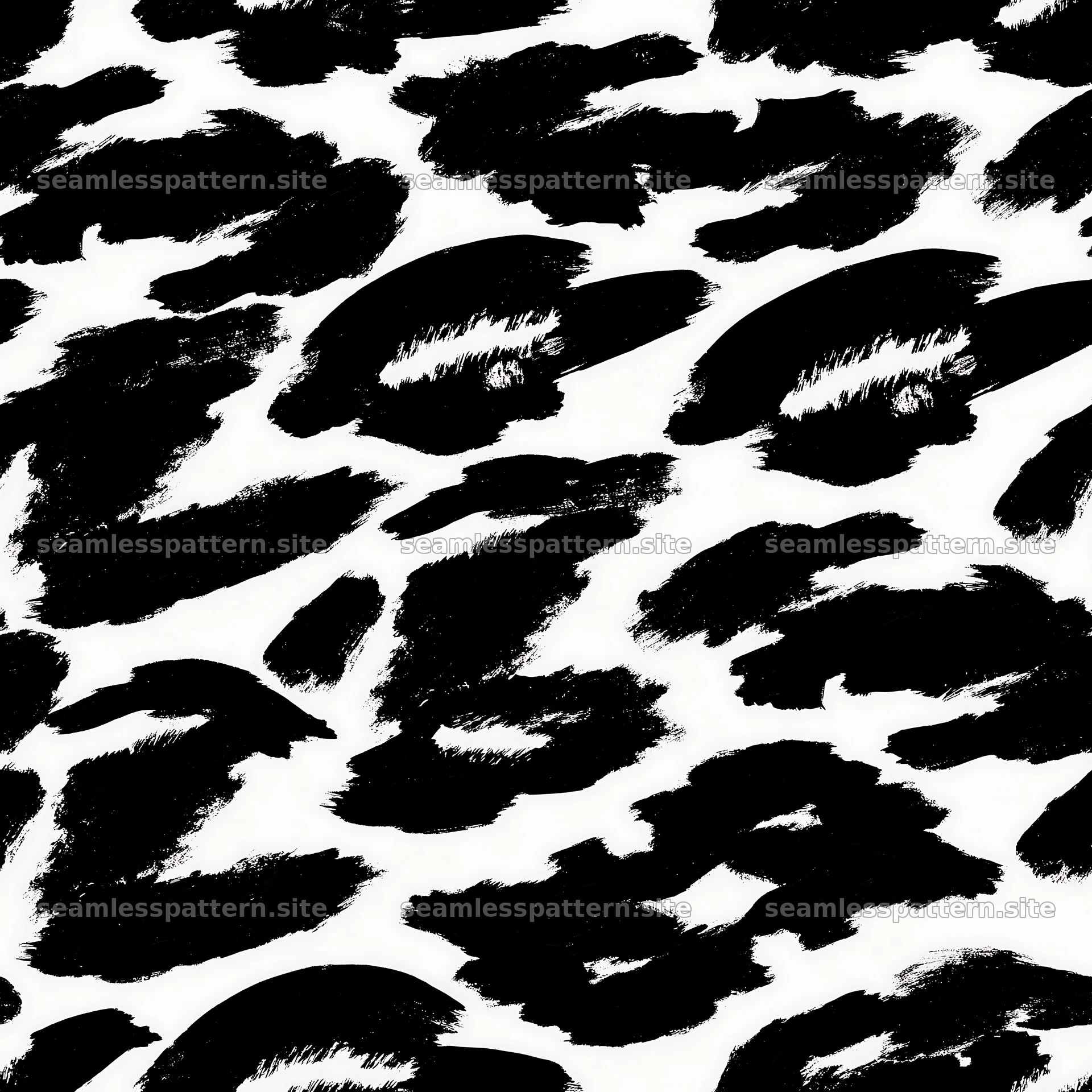 Seamless black camouflage brushstroke pattern for textiles seamless pattern preview