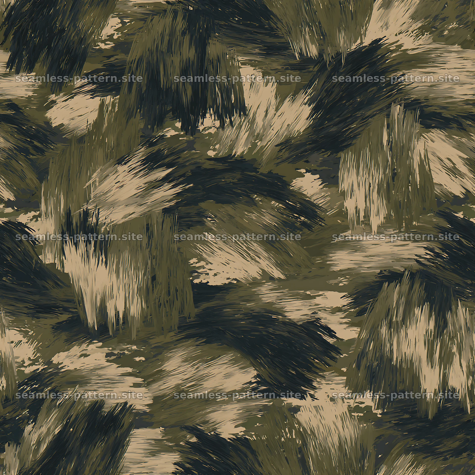Seamless military camouflage brushstroke pattern seamless pattern preview