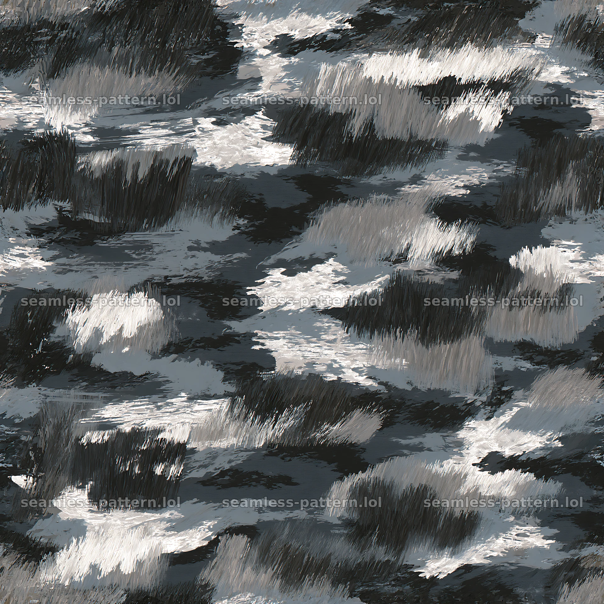Seamless gray camouflage brushstroke pattern for textiles seamless pattern preview
