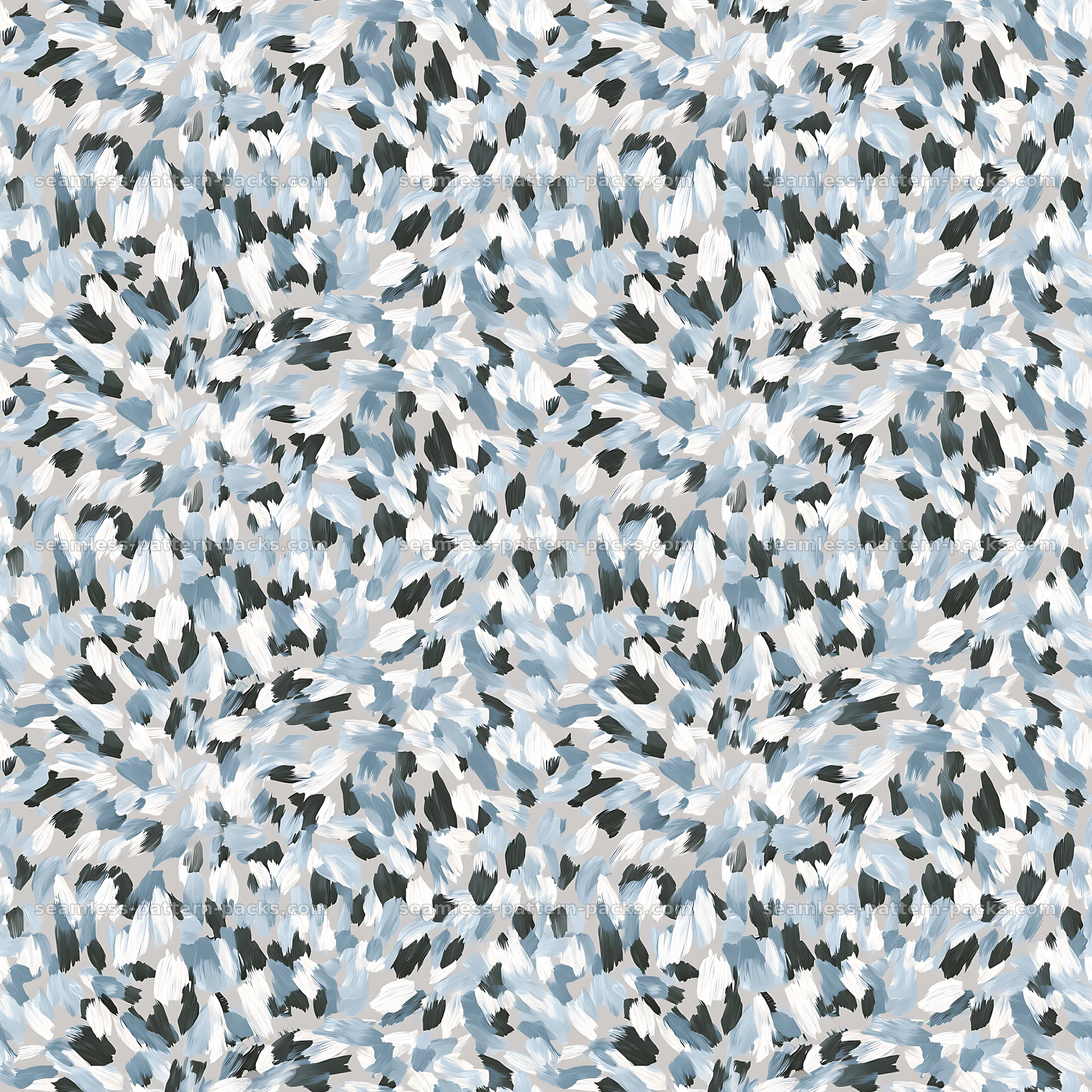 Seamless arctic camouflage brushstroke pattern for textiles seamless pattern preview