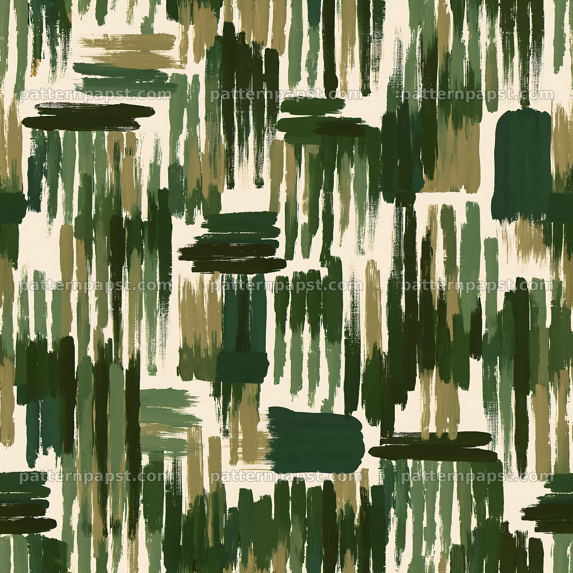 Seamless green camouflage brushstroke pattern for textiles seamless pattern preview