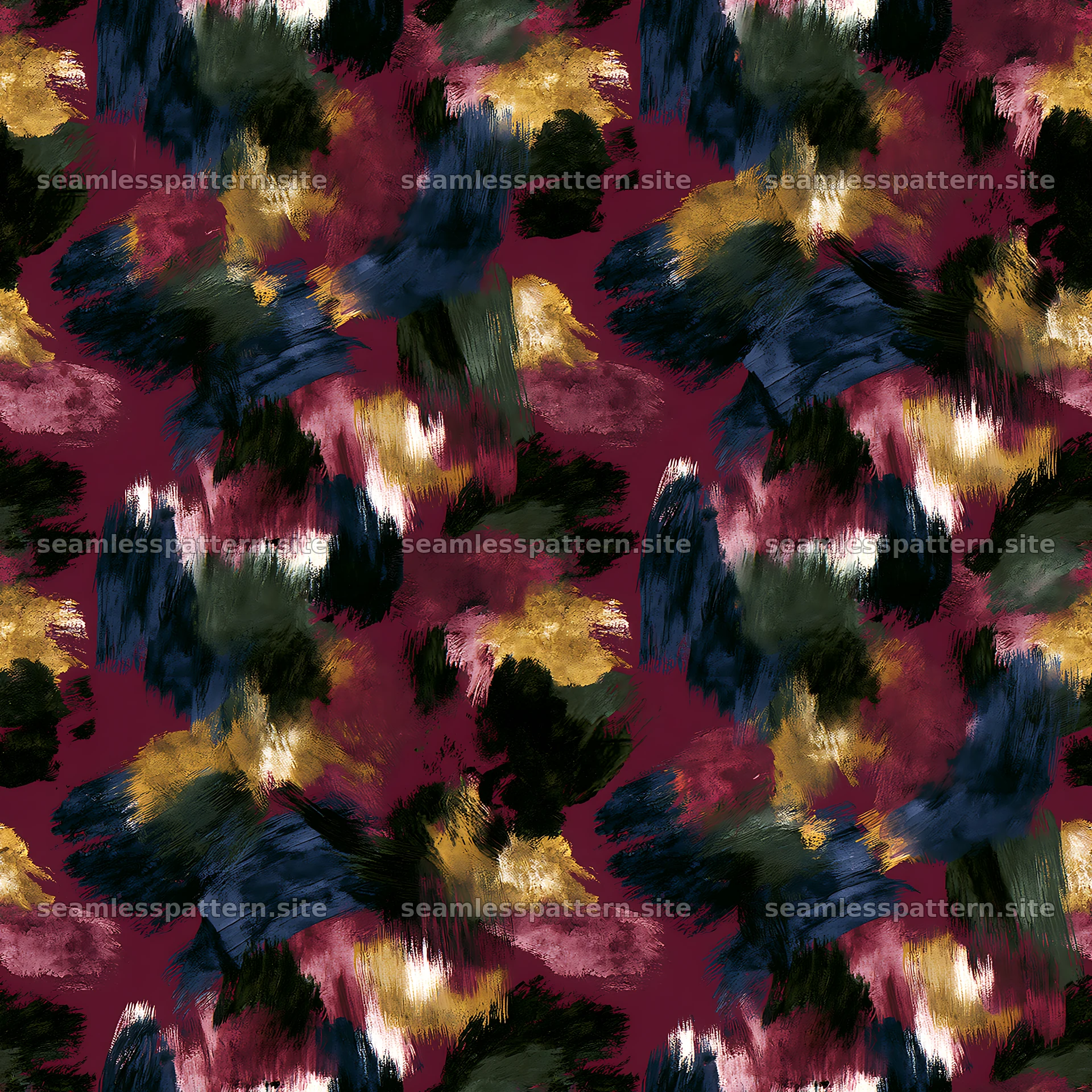 Seamless watercolor camouflage brushstroke pattern seamless pattern preview