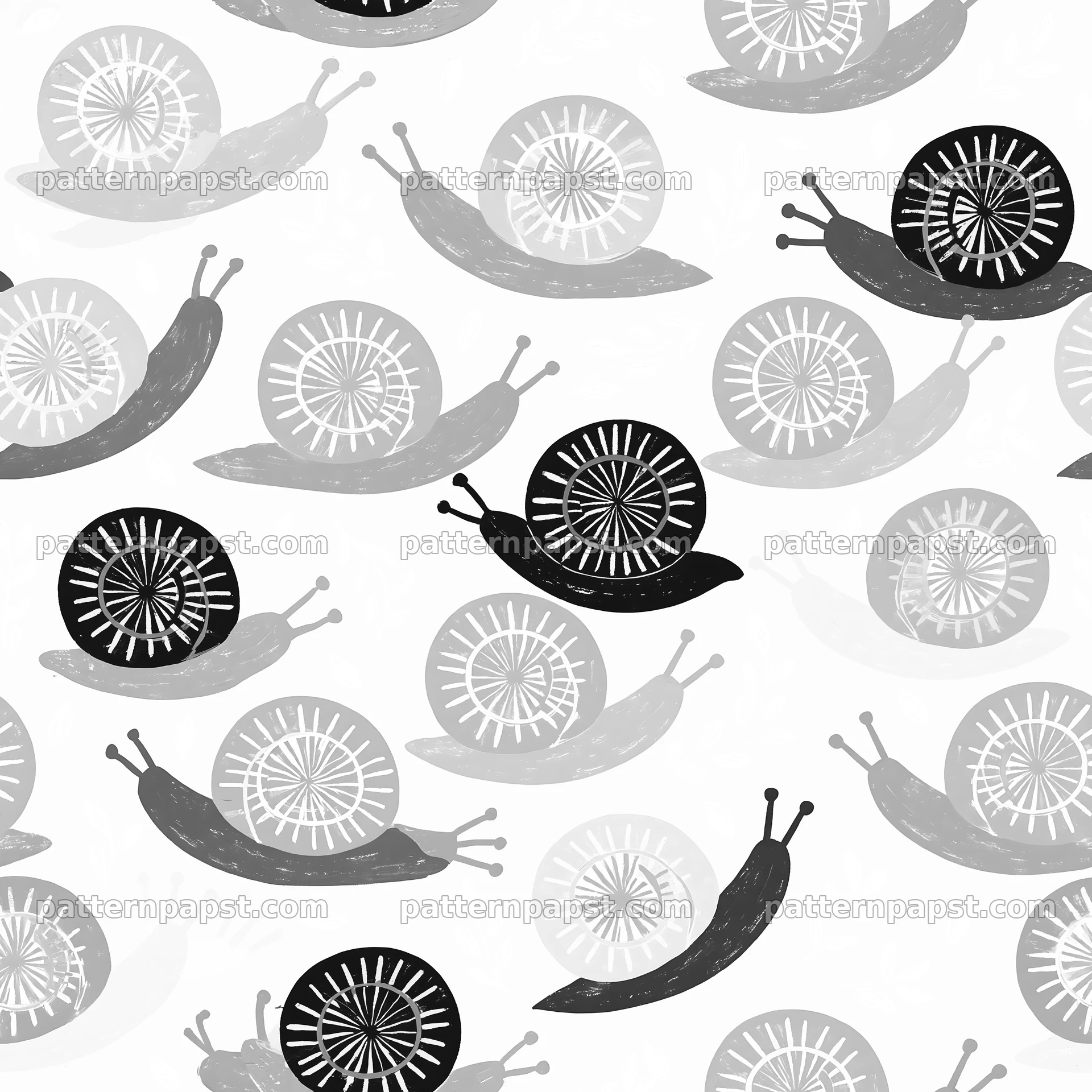Seamless snail pattern for nursery fabric seamless pattern preview