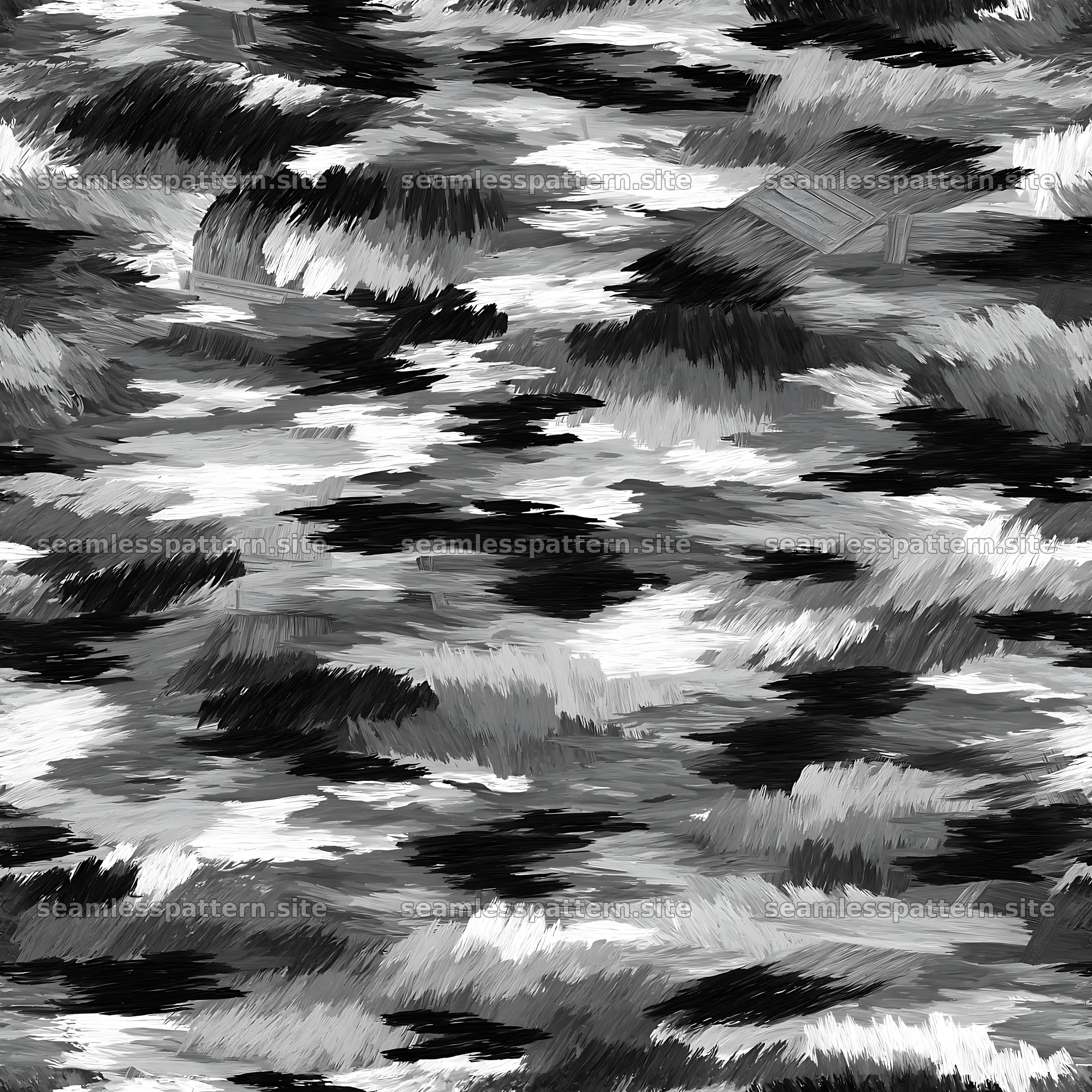 Seamless gray camouflage brushstroke pattern for textiles seamless pattern preview