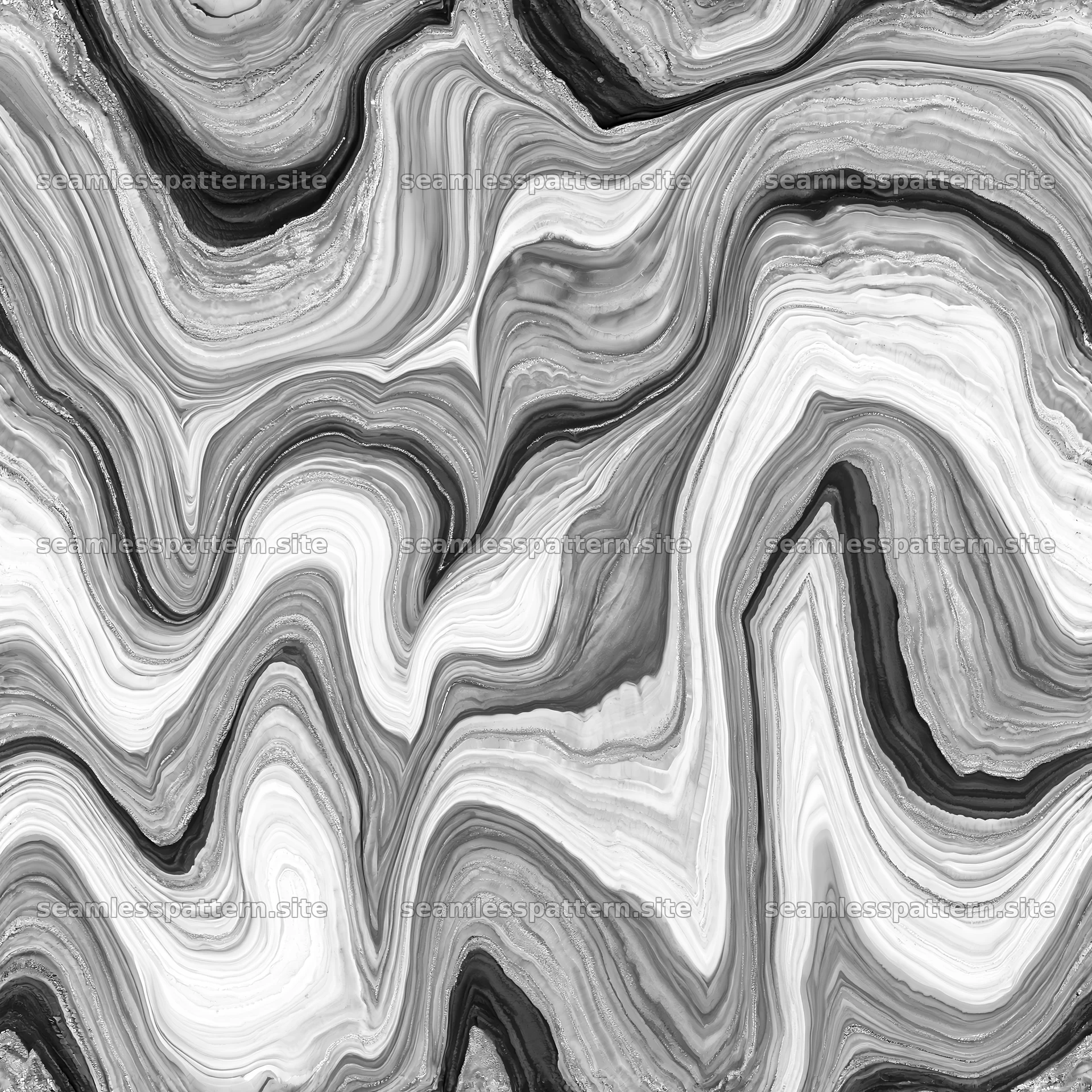 Modern abstract marble repeat pattern with layered color veins seamless pattern preview