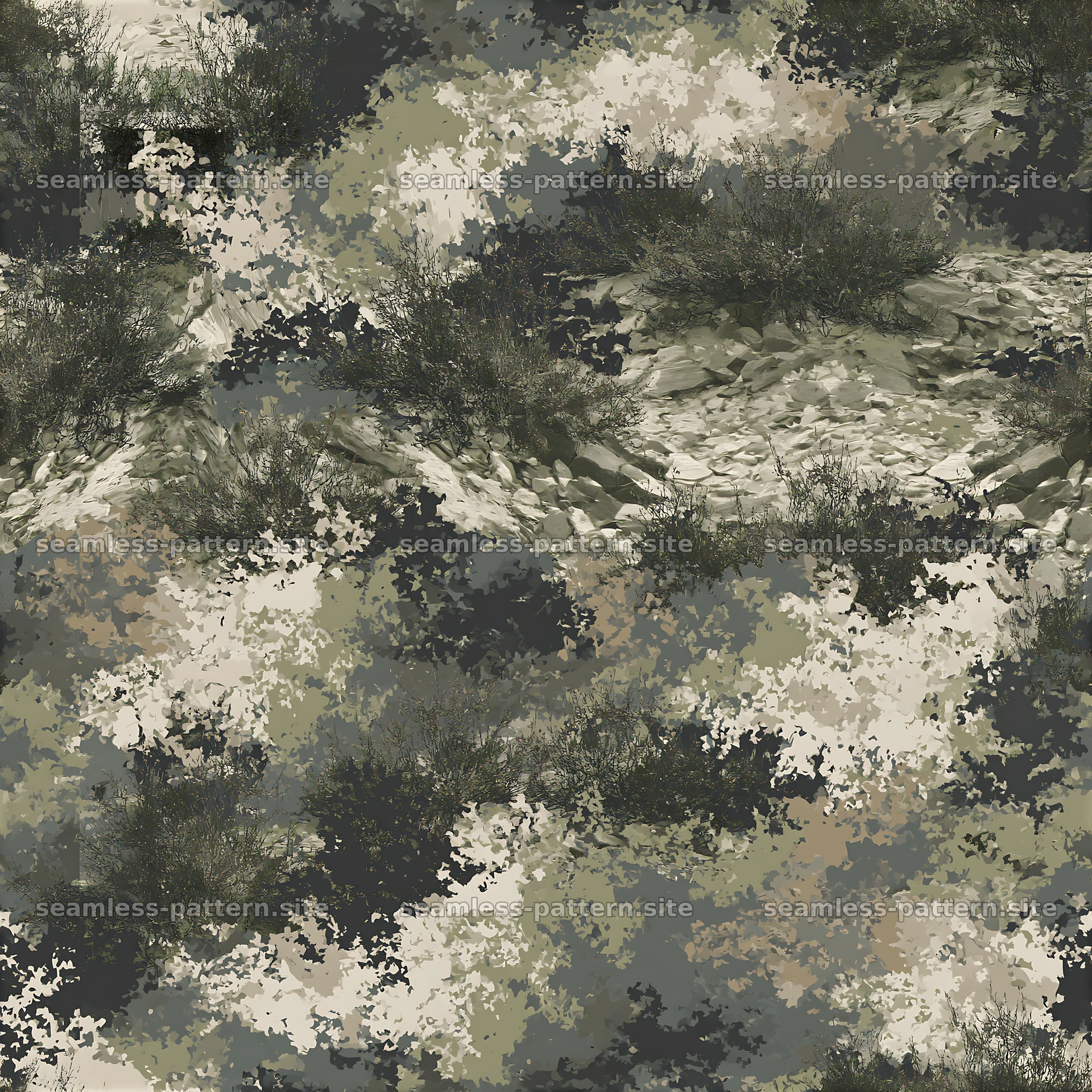 Seamless muted woodland camouflage texture pattern seamless pattern preview