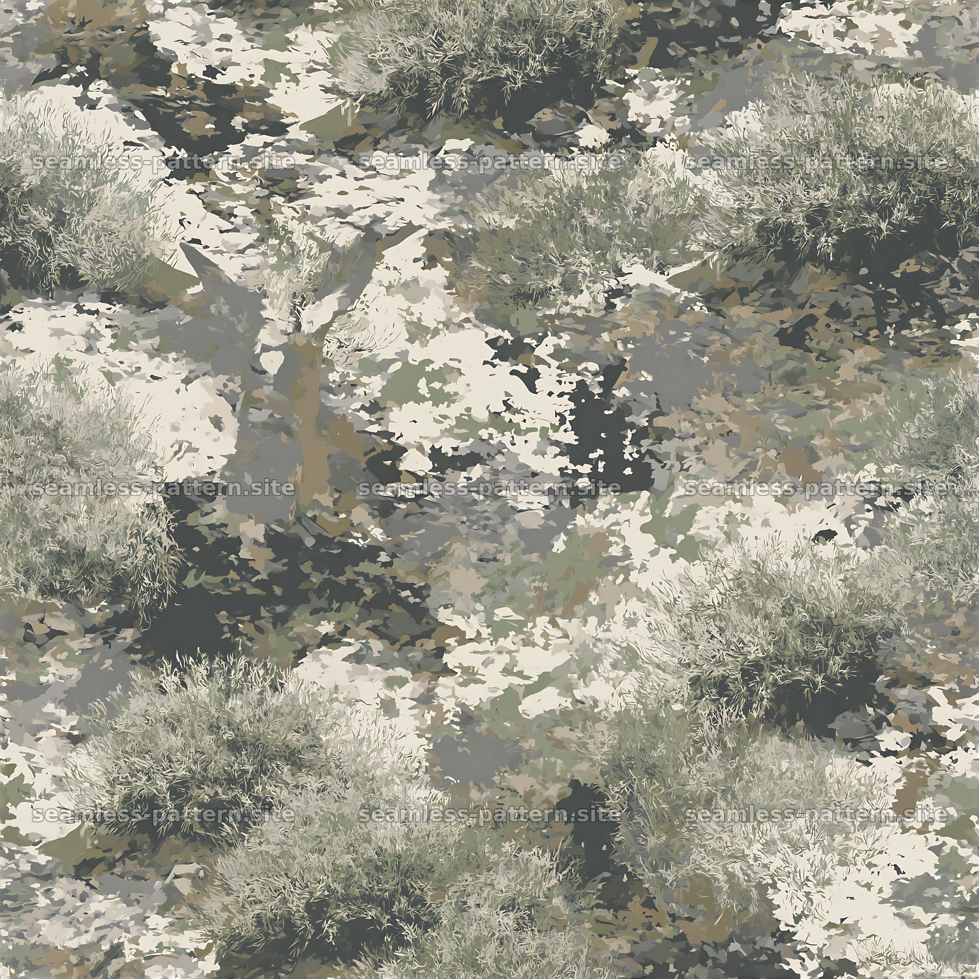 Seamless muted woodland camouflage pattern seamless pattern preview