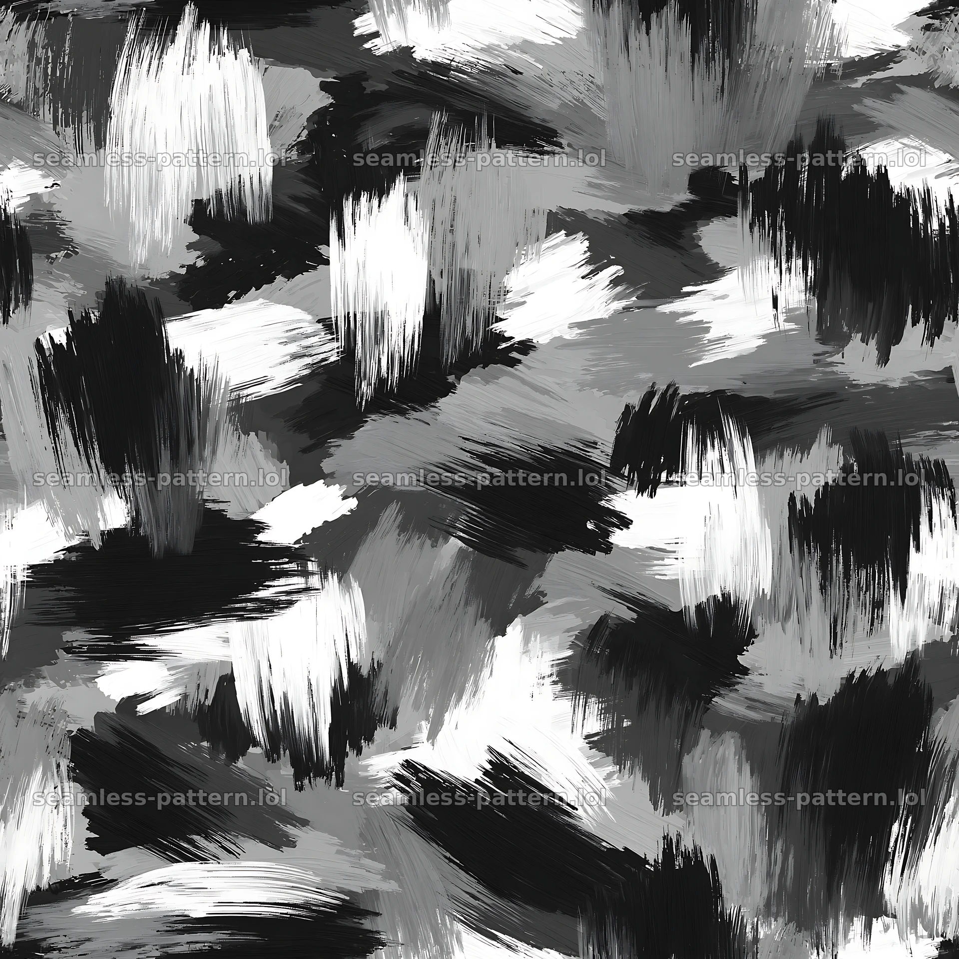 Seamless urban camouflage brushstroke pattern in monochrome tones seamless pattern preview