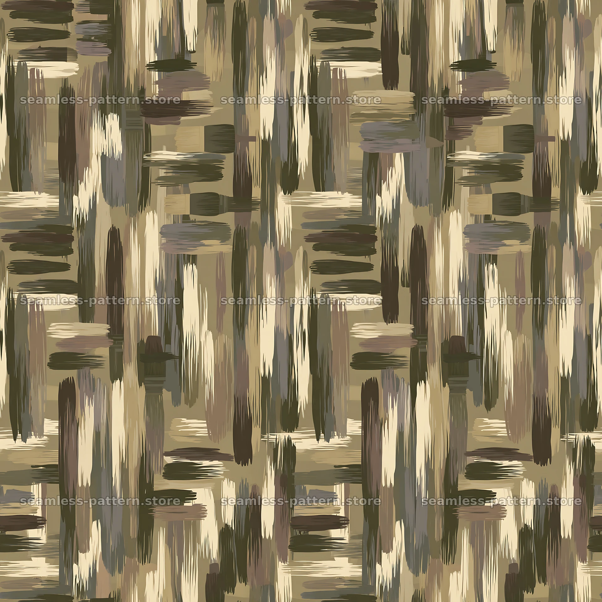 Seamless khaki camouflage brushstroke pattern seamless pattern preview