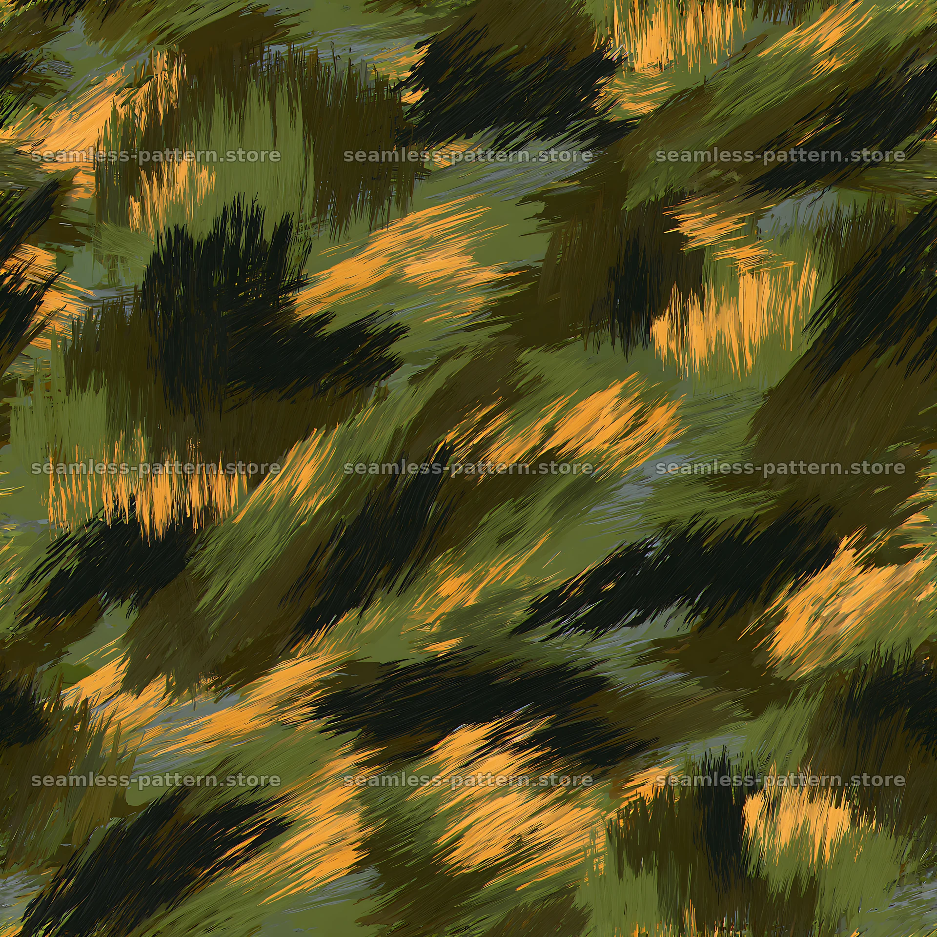 Seamless military camouflage brushstroke pattern for fabric seamless pattern preview