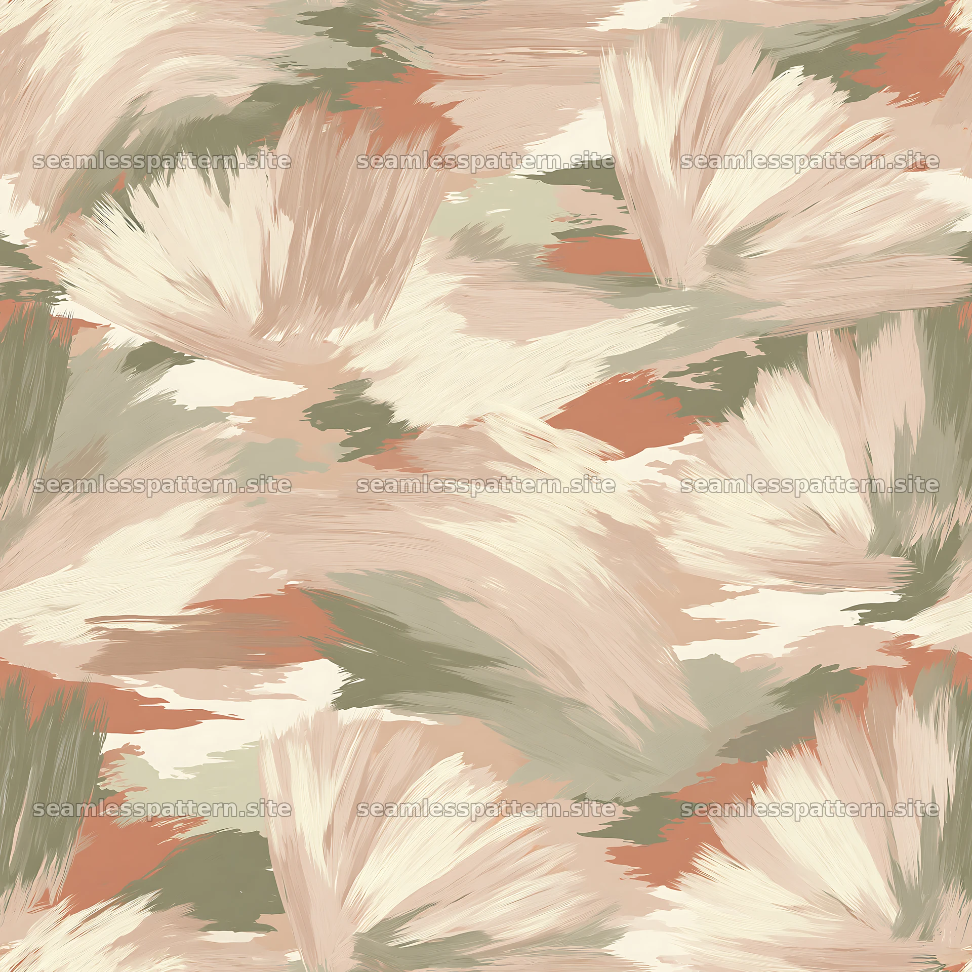 Seamless desert camouflage brushstroke pattern for textiles seamless pattern preview