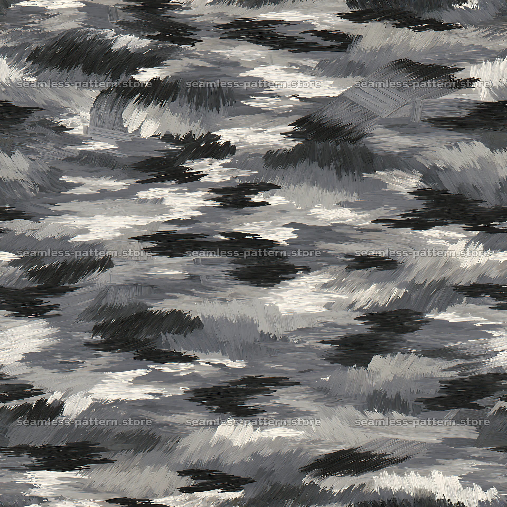 Seamless gray camouflage brushstroke pattern for textiles seamless pattern preview