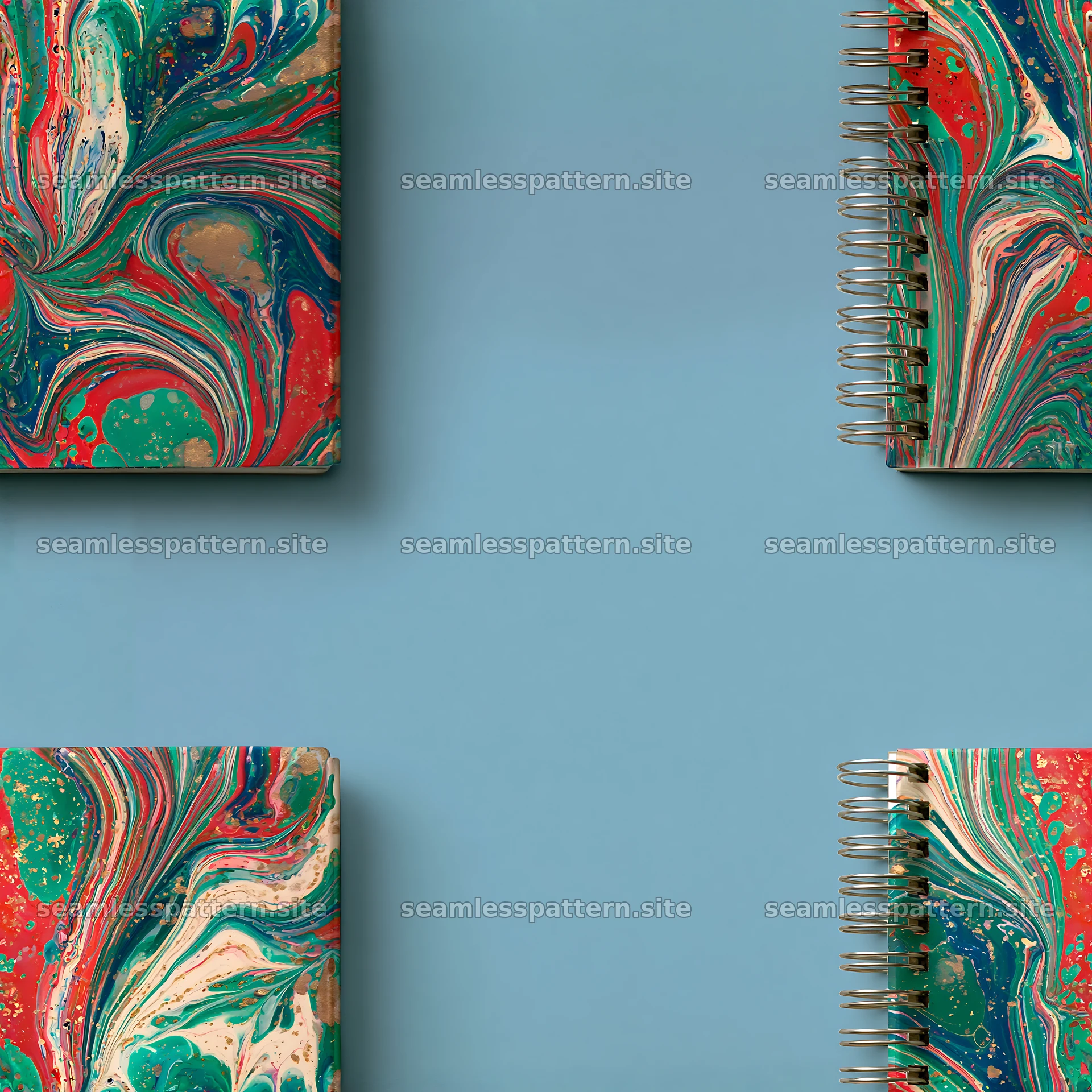 Elegant colorful marble seamless pattern for notebook stationery seamless pattern preview