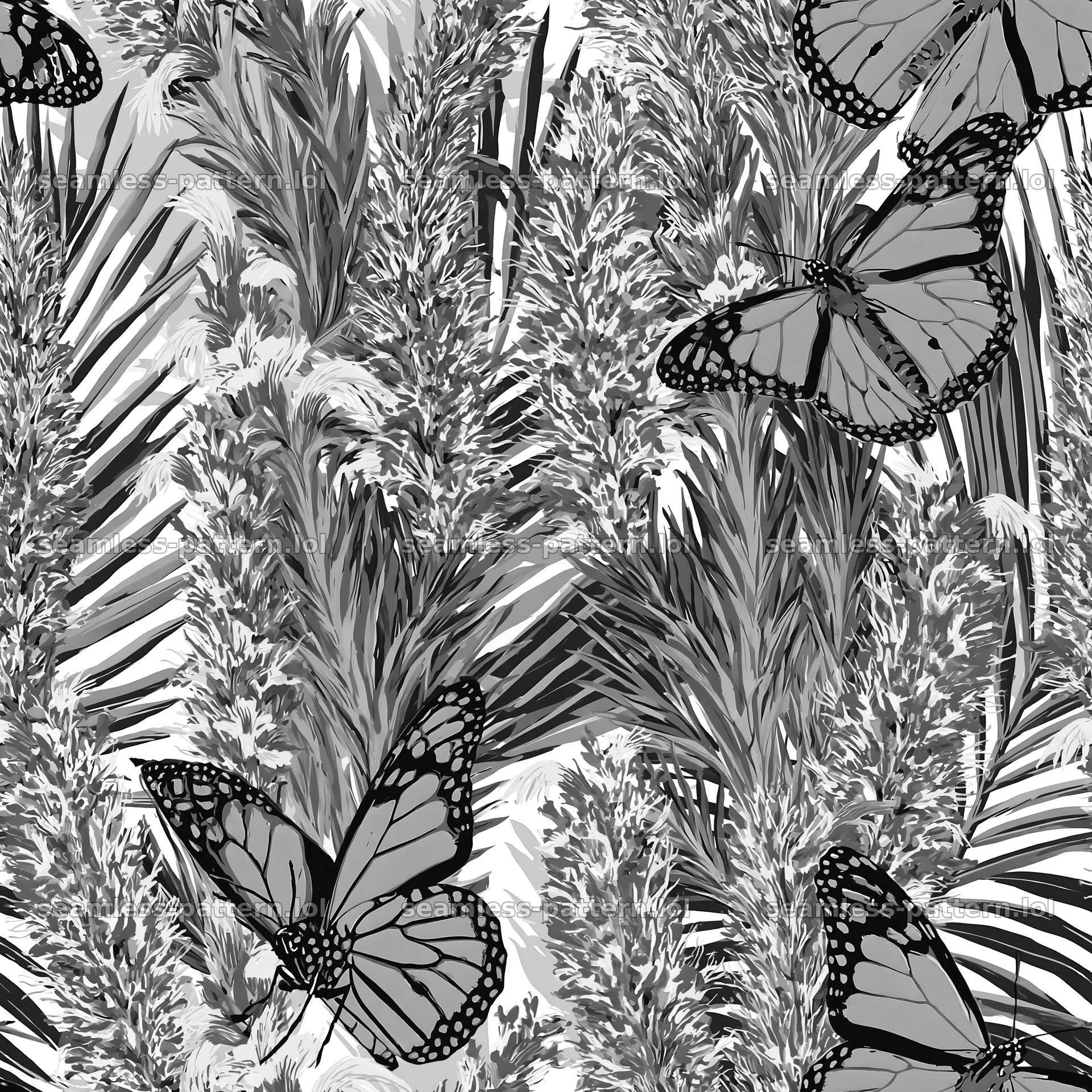 Butterfly and lavender seamless pattern for fabric and wallpaper seamless pattern preview