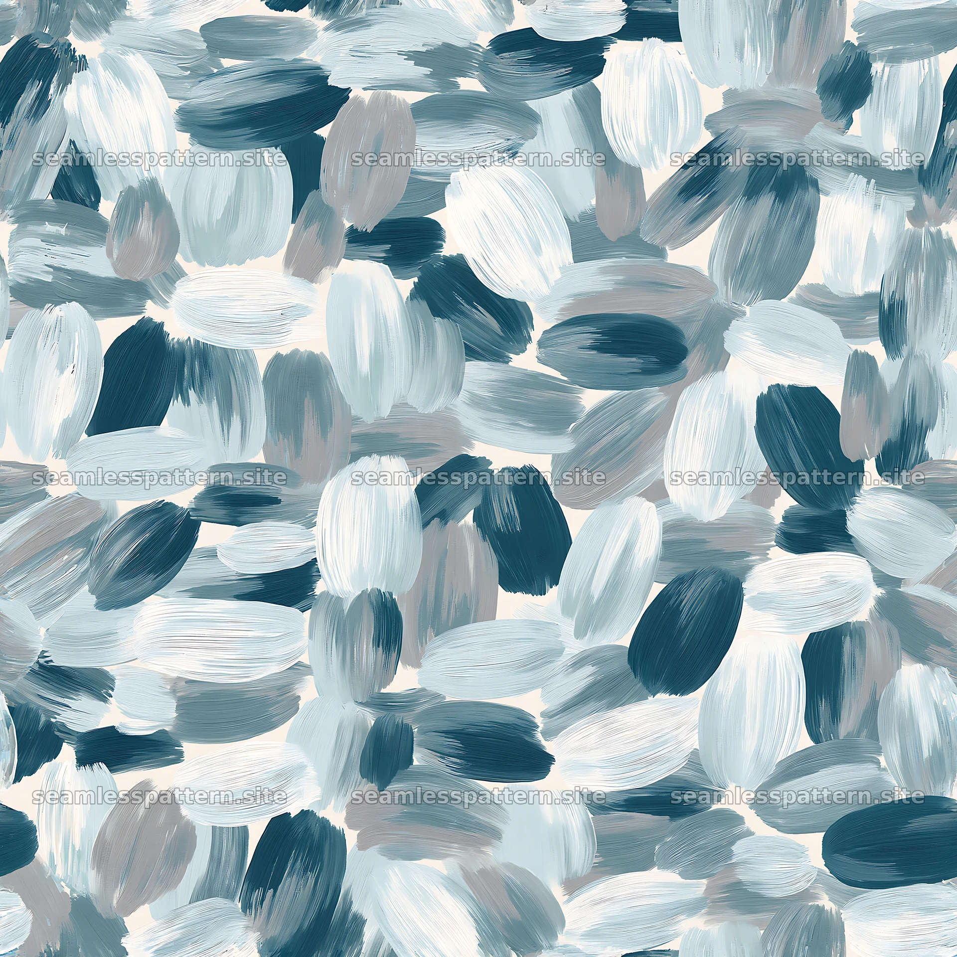 Seamless arctic camouflage brushstroke pattern for textiles seamless pattern preview