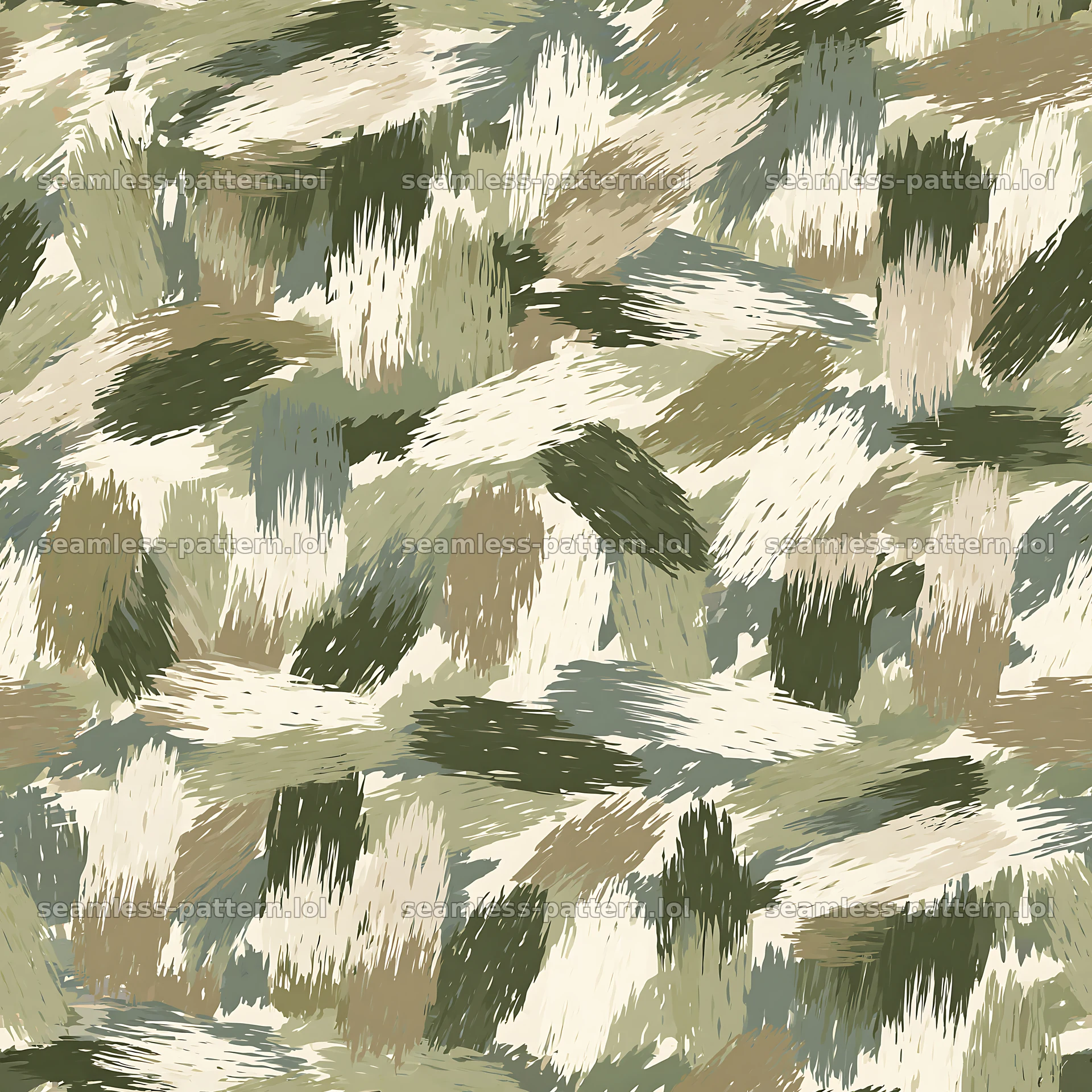 Military camouflage brushstroke seamless pattern for fabric seamless pattern preview