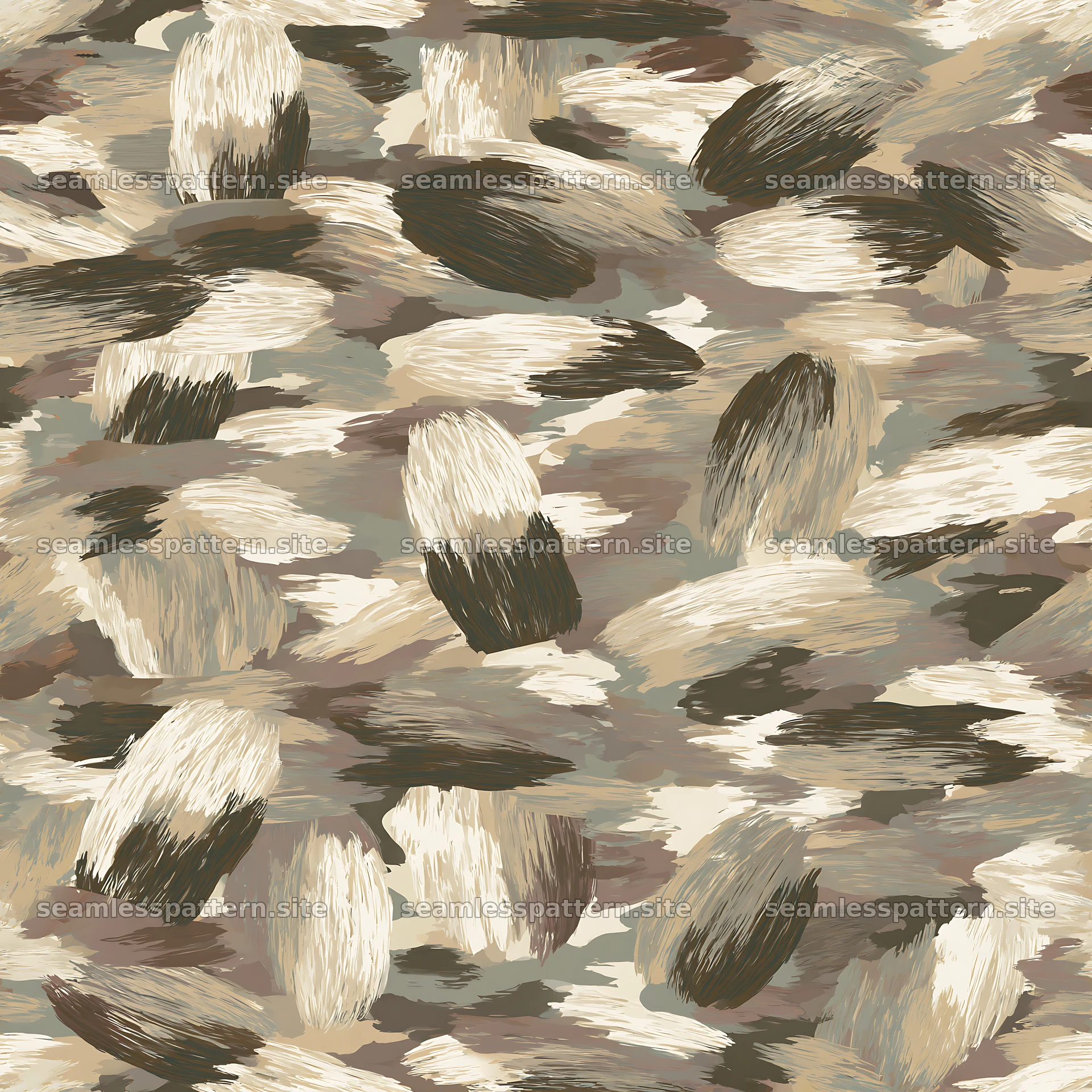 Seamless beige camouflage brushstroke pattern for textiles seamless pattern preview