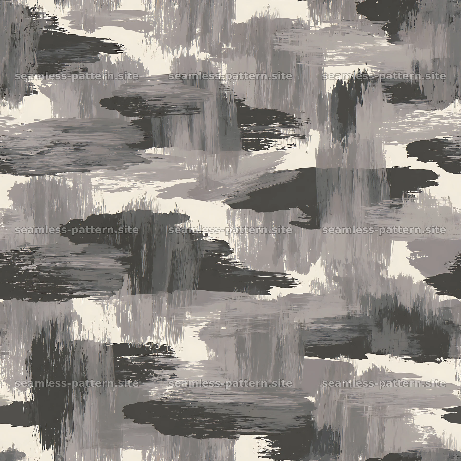 Seamless gray camouflage brushstroke pattern for fabric and textiles seamless pattern preview