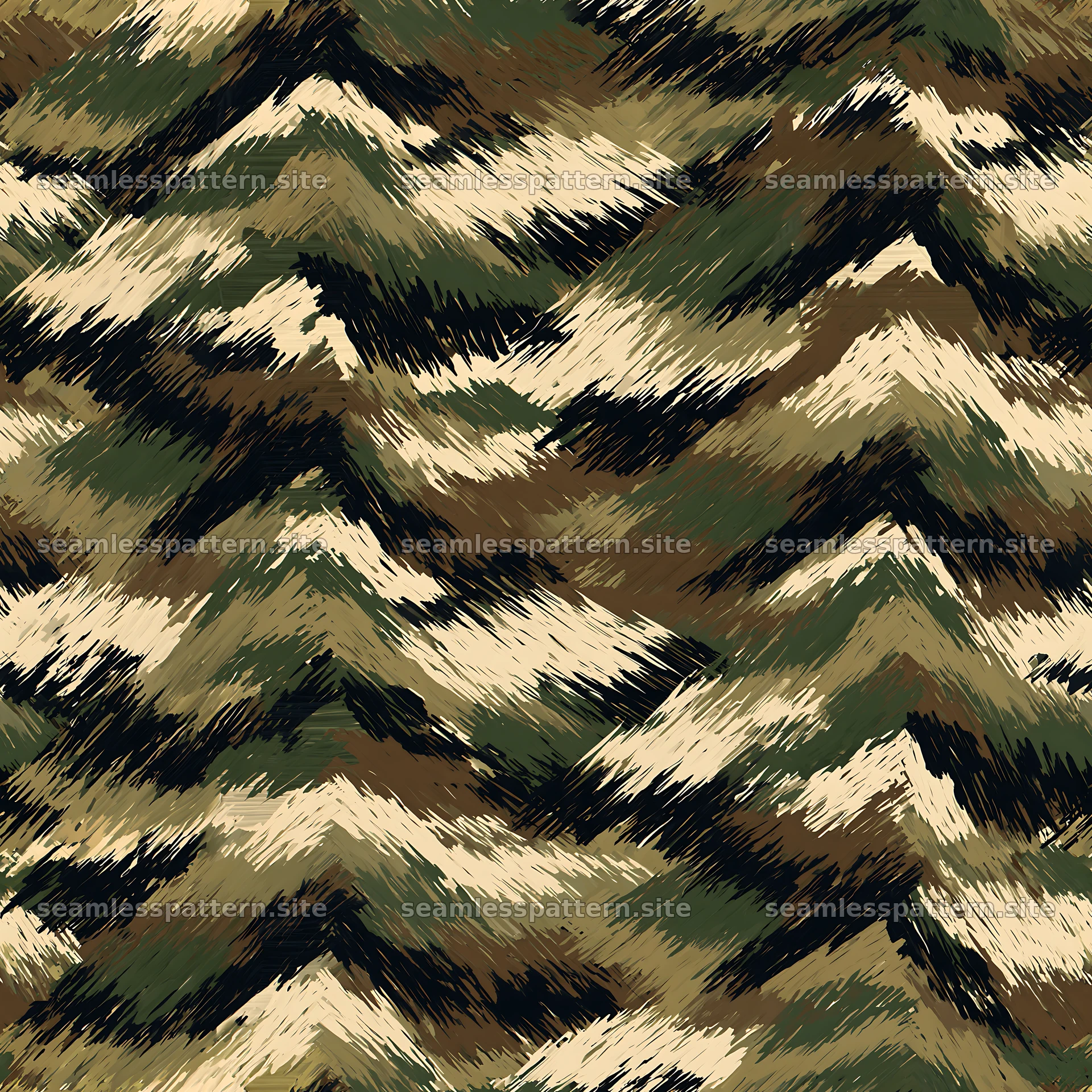Seamless military camouflage brushstroke pattern seamless pattern preview