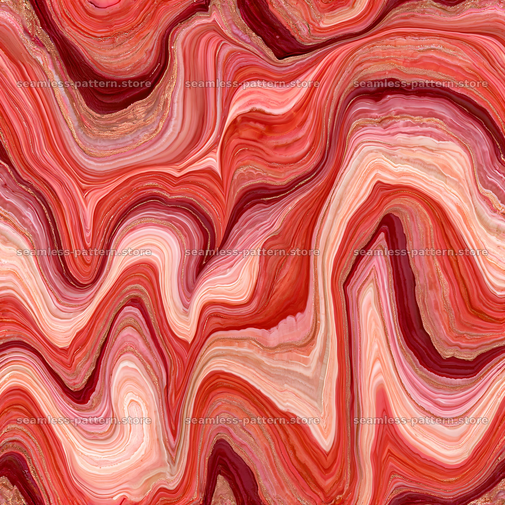 Modern abstract marble repeat pattern with layered color veins seamless pattern preview