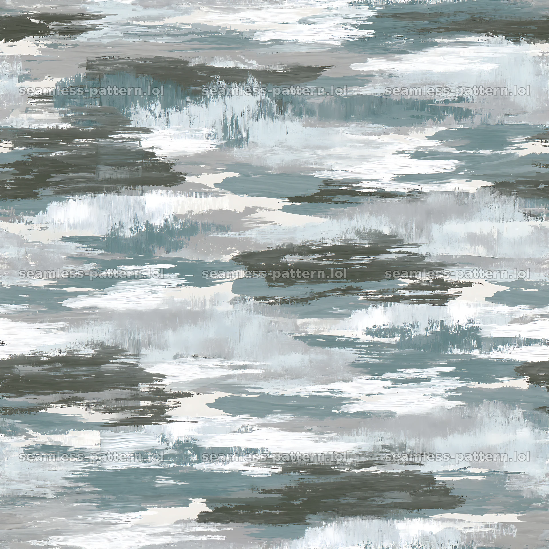 Seamless arctic camouflage brushstroke pattern design seamless pattern preview